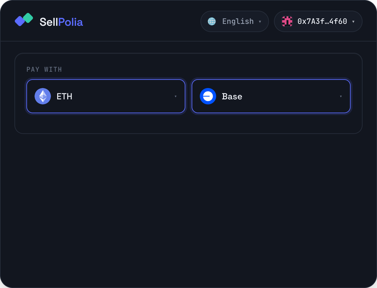 Asset and network pickers open